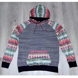 Hooey Tribal Print Grey Pullover Hoodie Sweatshirt Men's Size XXL Western Cowboy